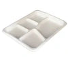 Eco - Craze Bagasse 5 Compartment Plate