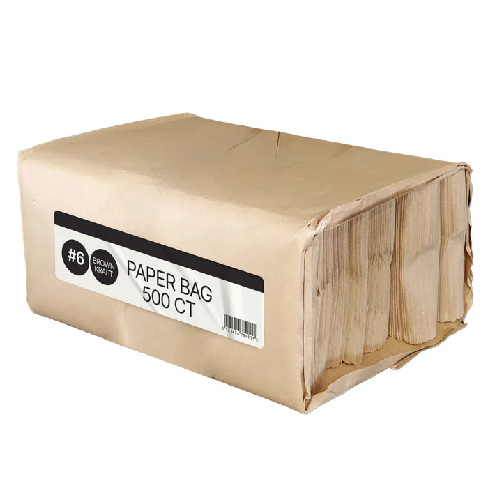 Kraft Brown Paper Bags Number 6