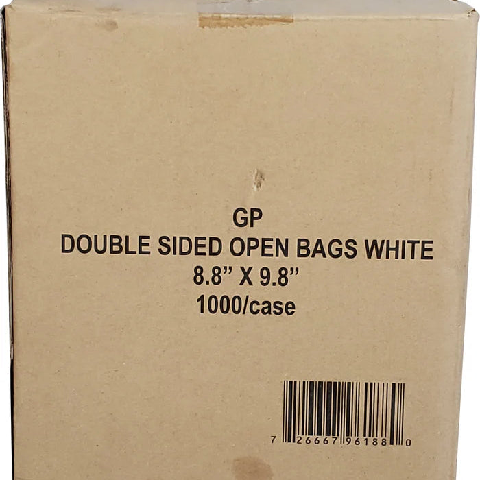 Double Sided Open / Bagel Greaseproof Bags white (8.8 x 9.8