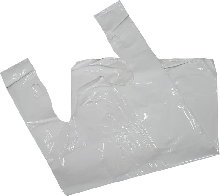 S4 White Plastic Shopping Bags