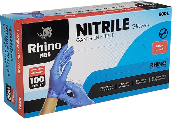 Blue Nitrile Gloves Large (5.5mil)