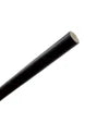 6" Black Plastic Cocktail Straws - 6mm