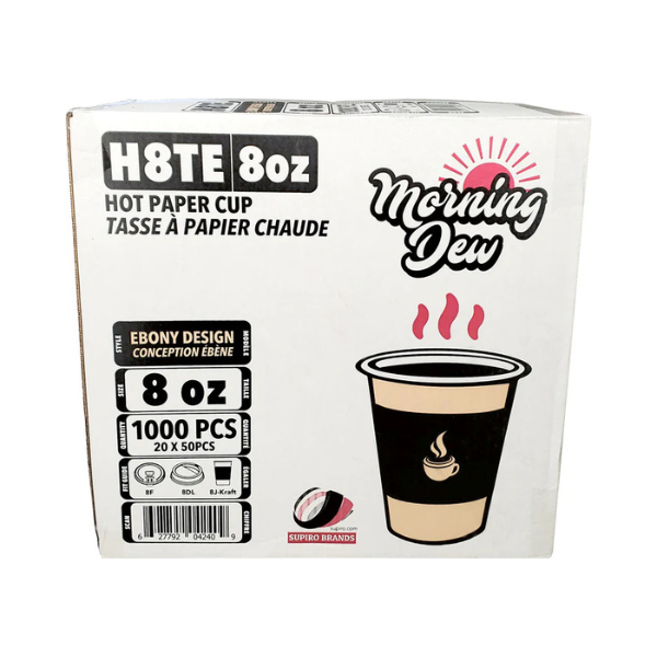 08oz Printed coffee Cups