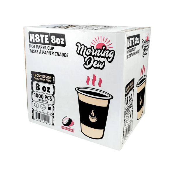 08oz Printed coffee Cups