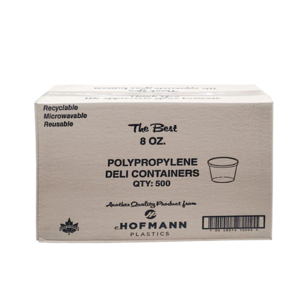 08oz Clear Round Hoffman Container