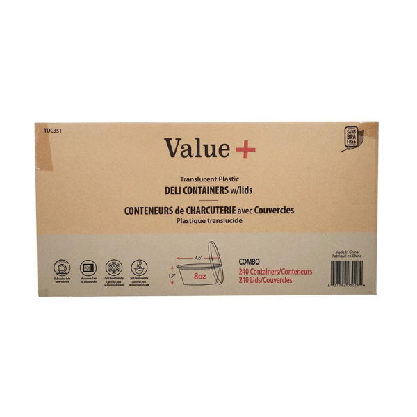 08oz Deli Cotainer With Lids