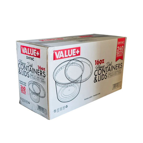 16oz Deli Cotainer With Lids