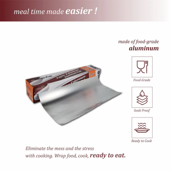 Aluminum Foil Sheet (18" x 100M) Heavy Duty