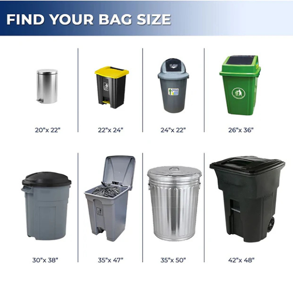 Black garbage Bags Extra Strong (35 x 47)