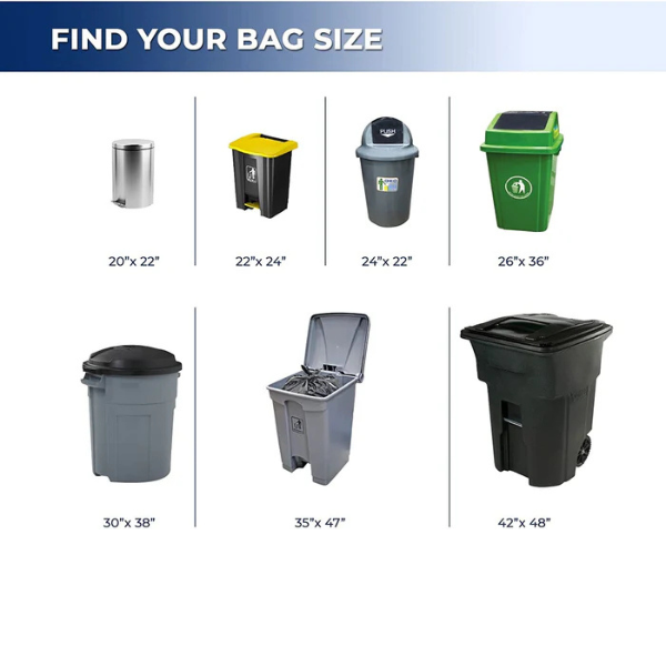 Clear garbage Bags Extra Strong (35 x 47)