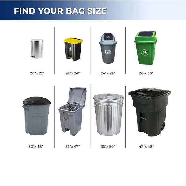 Black garbage Bags Extra Strong (42 x 48)