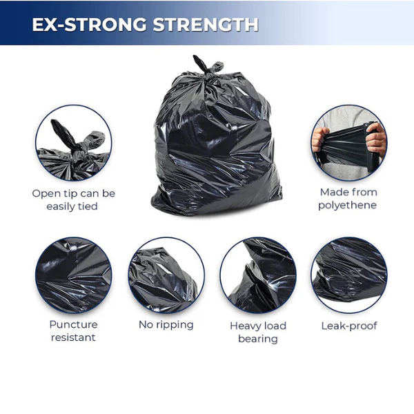 Black garbage Bags Extra Strong (42 x 48)