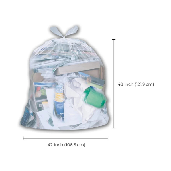 Clear garbage Bags Extra Strong (42 x 48)