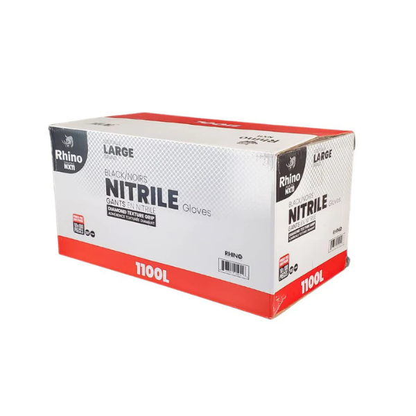Black Nitirle Gloves (L) Heavy Duty (8mil)