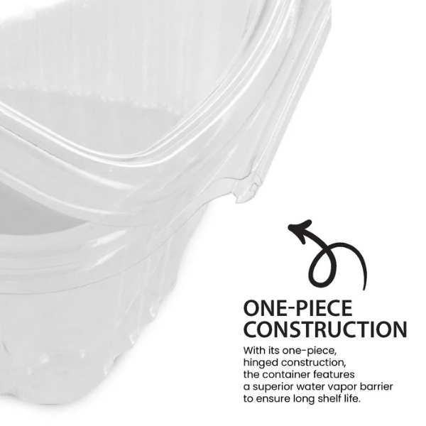 08oz Clear Hinged Container