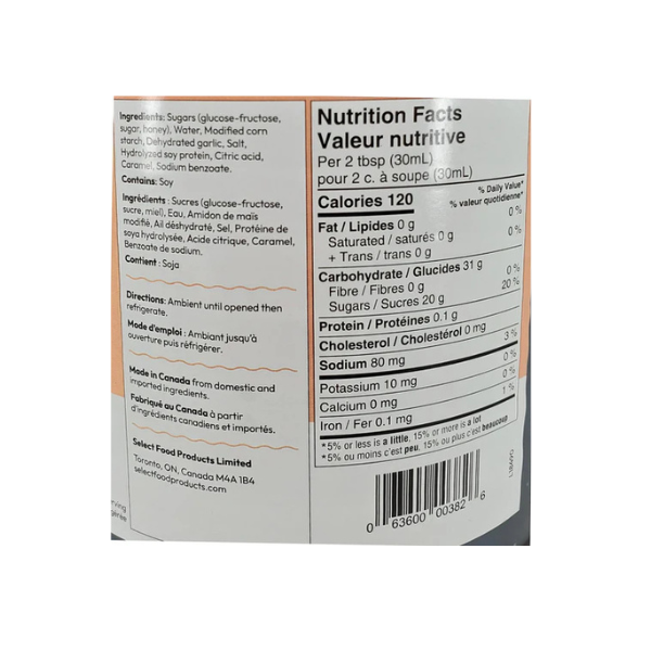 Select - Honey Garlic Souce