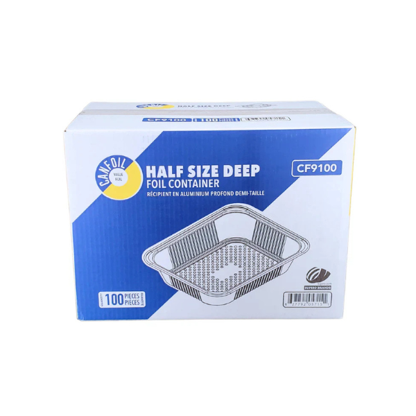Can Foil - Half Size Deep Tray - Aluminum