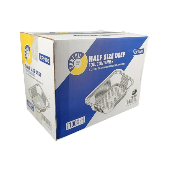 Can Foil - Half Size Deep Tray - Aluminum