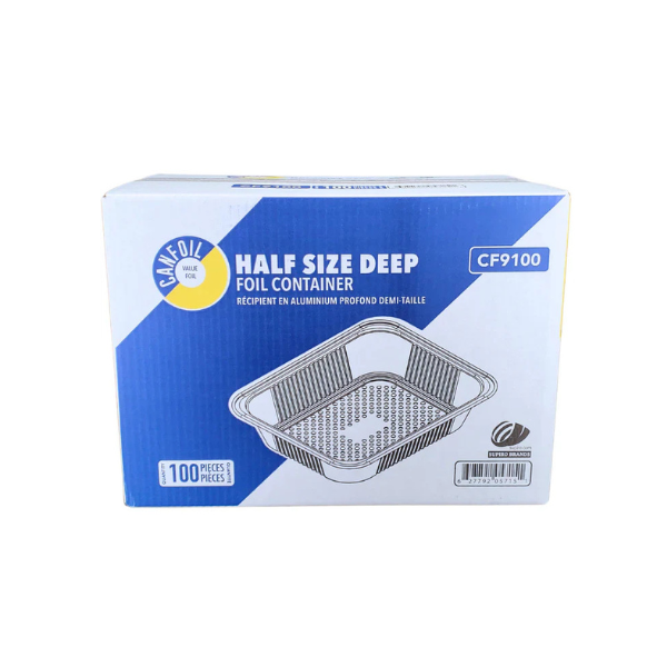 Can Foil - Half Size Deep Tray - Aluminum