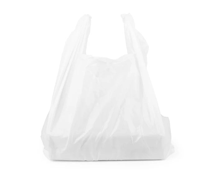S4 White Plastic Shopping Bags